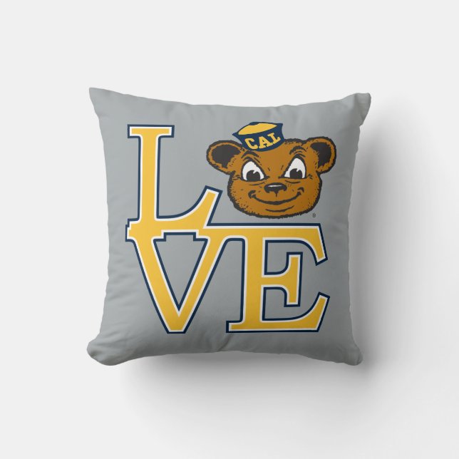 Cal Love Throw Pillow (Front)
