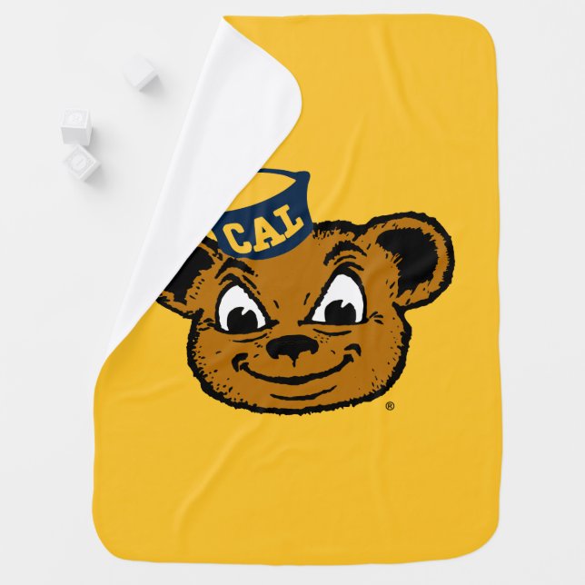 Cal Mascot | Oski the Bear Baby Blanket (In Situ)