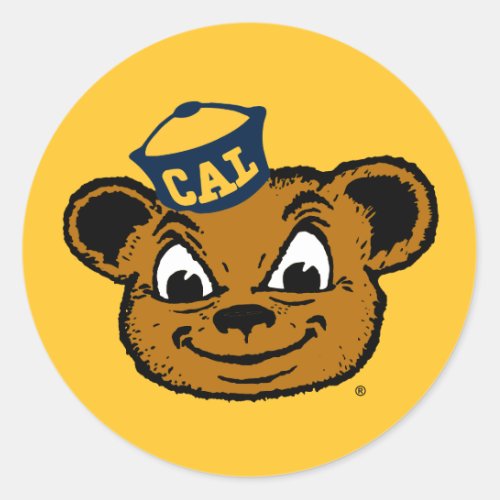 Cal Mascot  Oski the Bear Classic Round Sticker