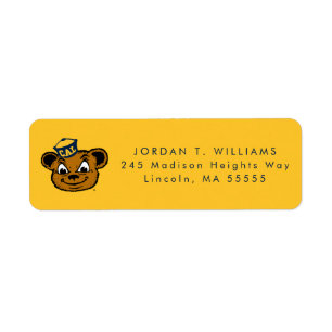 Cal Mascot Oski the Bear Label