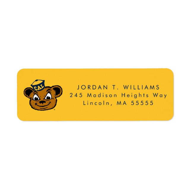 Cal Mascot | Oski the Bear Label (Front)