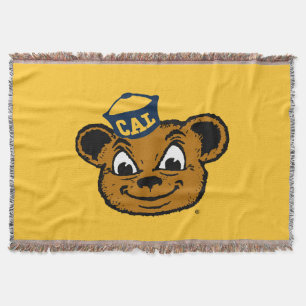 Cal Mascot Oski the Bear Throw Blanket
