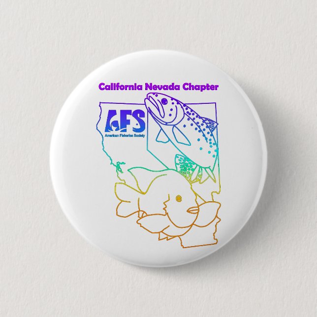 Cal-Neva AFS Round Button, Standard, 2¼ Inch Button (Front)