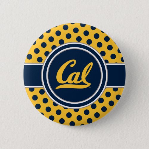 Cal Polka Dots Button