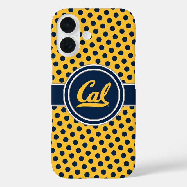 Cal Polka Dots Case-Mate iPhone Case (Back)