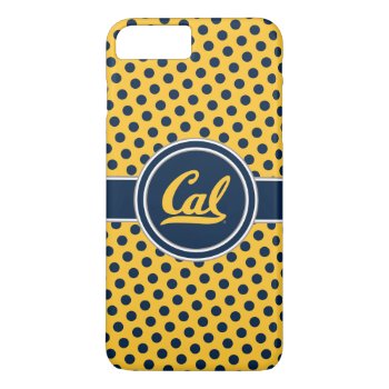 Cal Polka Dots Iphone 8 Plus/7 Plus Case by ucberkeley at Zazzle