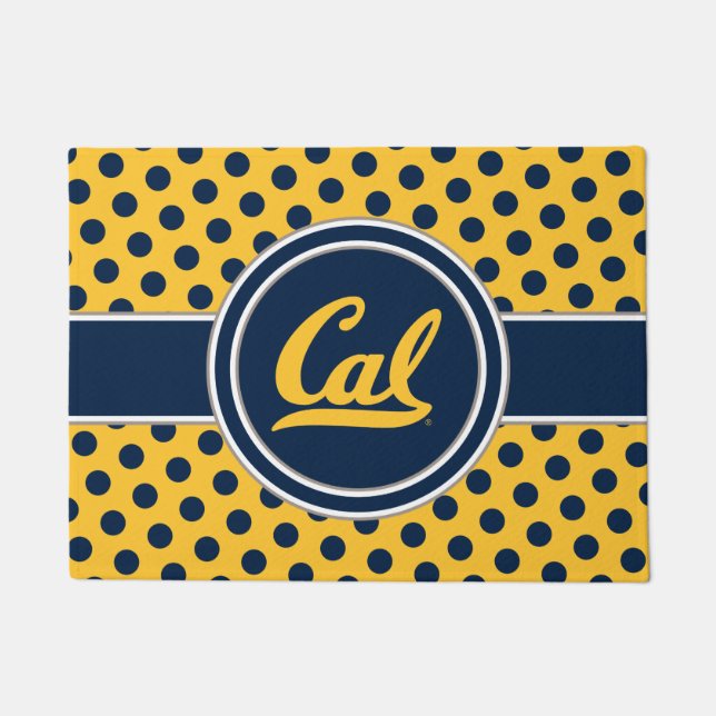 Cal Polka Dots Doormat (Front)