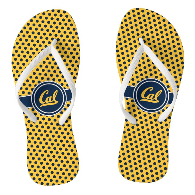 Cal Polka Dots Flip Flops (Footbed)