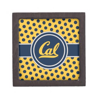 Cal Polka Dots Gift Box by ucberkeley at Zazzle