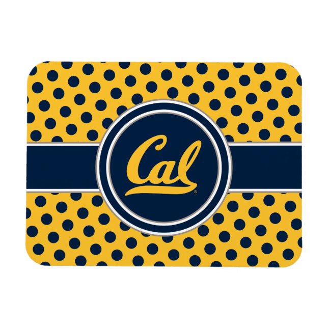 Cal Polka Dots Magnet (Horizontal)