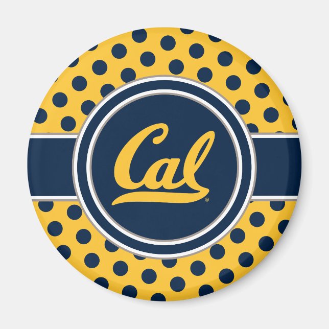 Cal Polka Dots Magnet (Front)