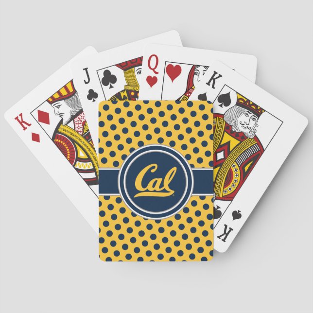 Cal Polka Dots Poker Cards (Back)