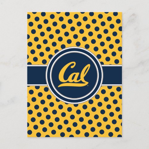 Cal Polka Dots Postcard