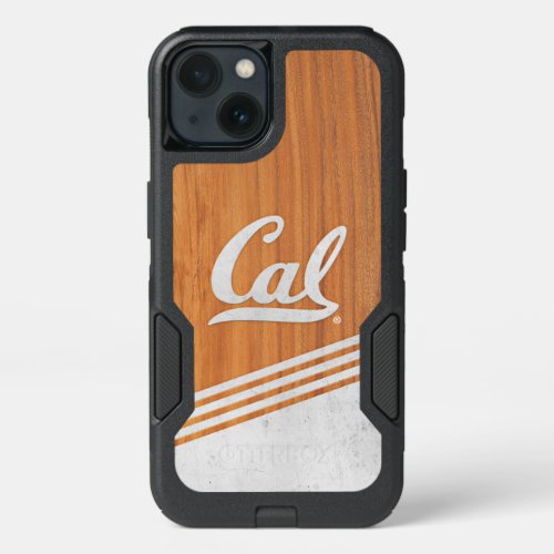 Cal Script  Wood Cement Stripes iPhone 13 Case