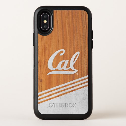 Cal Script  Wood Cement Stripes OtterBox Symmetry iPhone X Case