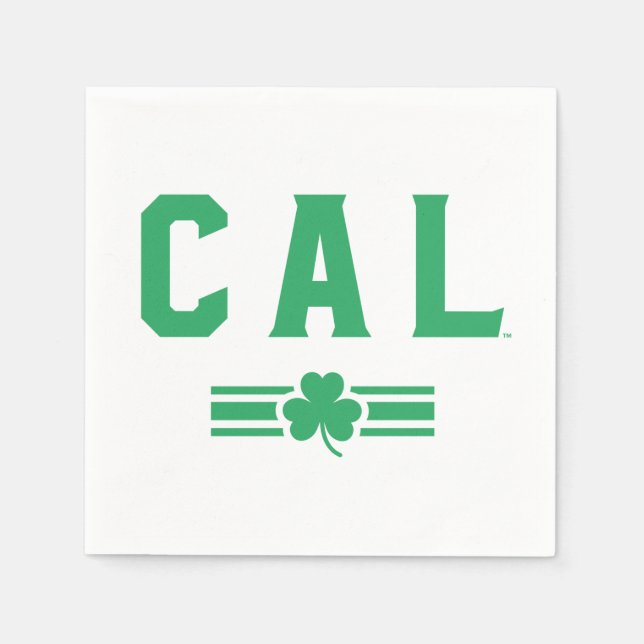 Cal | St. Patrick's Day - Lucky Stripe Napkins (Front)