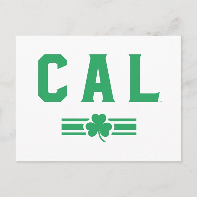 Cal | St. Patrick's Day - Lucky Stripe Postcard (Front)