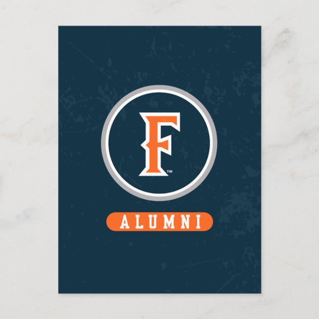Cal State Fullerton Alumni Distressed Invitation Postcard (Front)