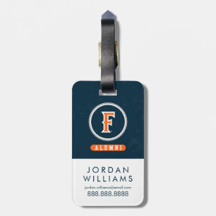 Cal State Fullerton Alumni Distressed Luggage Tag