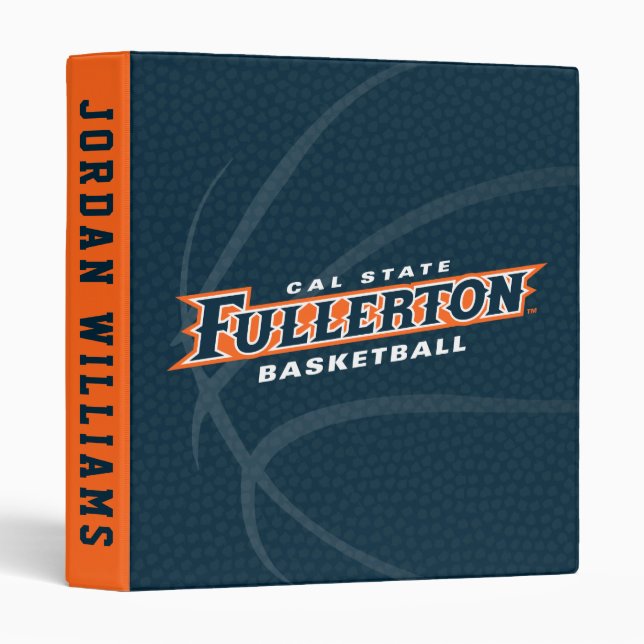 Cal State Fullerton Basketball 3 Ring Binder (Front/Spine)