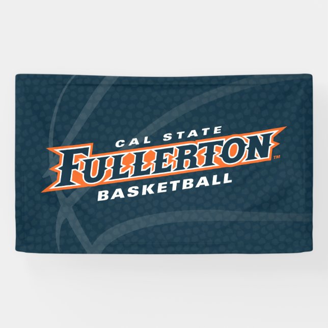Cal State Fullerton Basketball Banner (Horizontal)