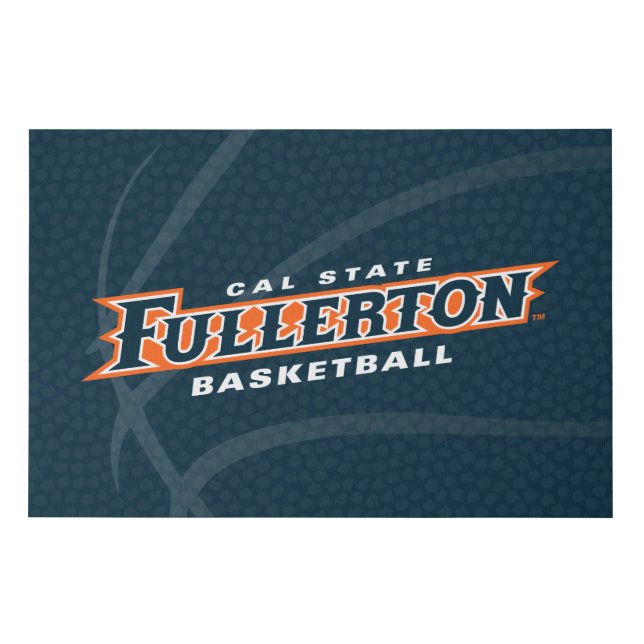 Cal State Fullerton Basketball Faux Canvas Print (Front)