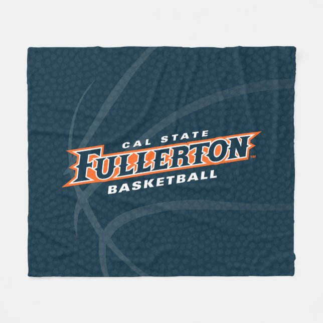 Cal State Fullerton Basketball Fleece Blanket (Front (Horizontal))