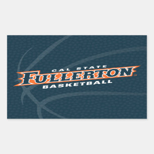 Cal State Fullerton Basketball Rectangular Sticker