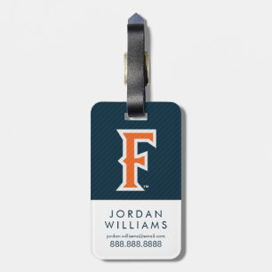 Cal State Fullerton Carbon Fiber Luggage Tag