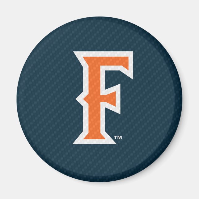 Cal State Fullerton Carbon Fiber Magnet (Front)
