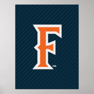 Cal State Fullerton Carbon Fiber Poster