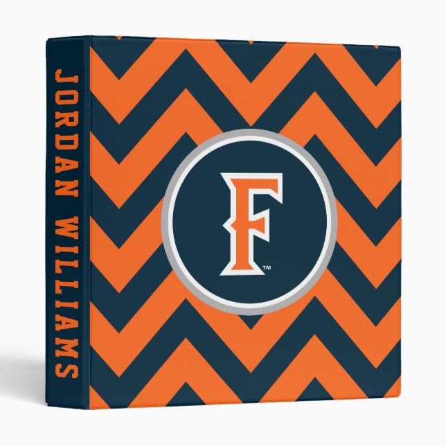 Cal State Fullerton Chevron 3 Ring Binder (Front/Spine)