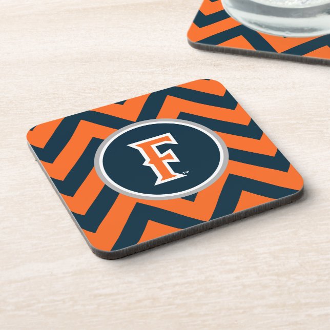Cal State Fullerton Chevron Beverage Coaster (Left Side)