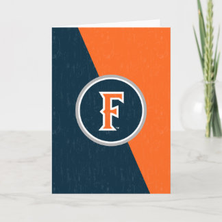 Cal State Fullerton Color Block Distressed Card