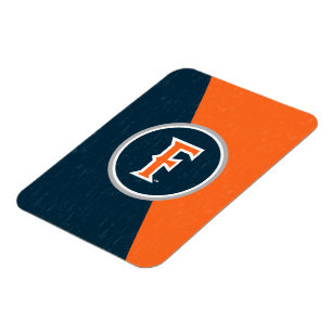 Cal State Fullerton Color Block Distressed Magnet