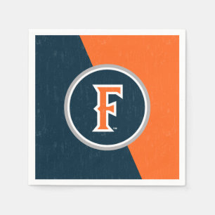 Cal State Fullerton Color Block Distressed Napkins