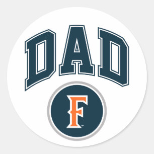Cal State Fullerton Dad Classic Round Sticker