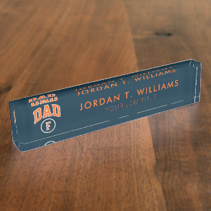 Cal State Fullerton Dad Desk Name Plate