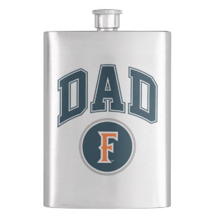 Cal State Fullerton Dad Flask
