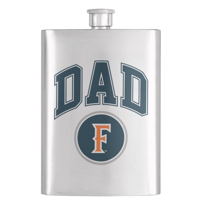 Cal State Fullerton Dad Flask (Front)