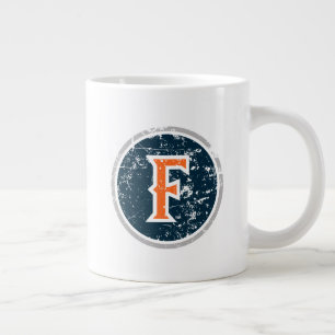 Cal State Fullerton F Distressed Giant Coffee Mug