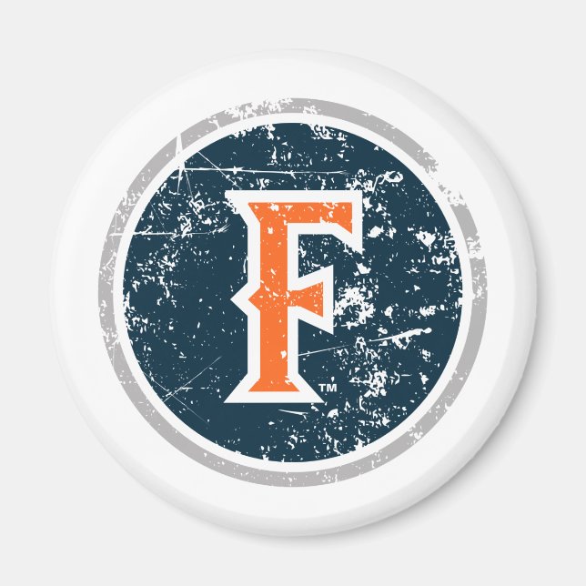 Cal State Fullerton F Distressed Magnet (Front)