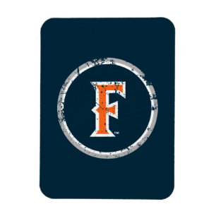 Cal State Fullerton F Distressed Magnet