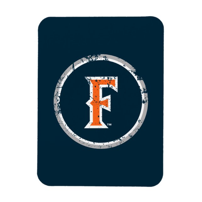 Cal State Fullerton F Distressed Magnet (Vertical)