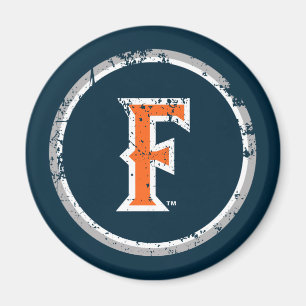 Cal State Fullerton F Distressed Magnet
