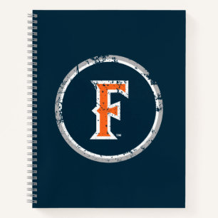 Cal State Fullerton F Distressed Notebook
