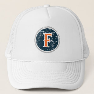 Cal State Fullerton F Distressed Trucker Hat