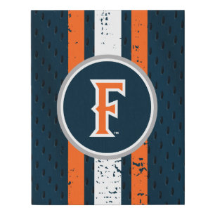 Cal State Fullerton Jersey Faux Canvas Print