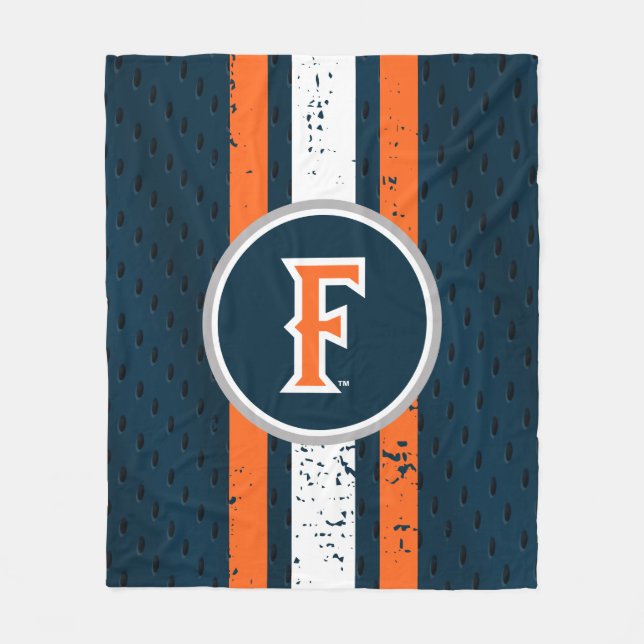 Cal State Fullerton Jersey Fleece Blanket (Front)