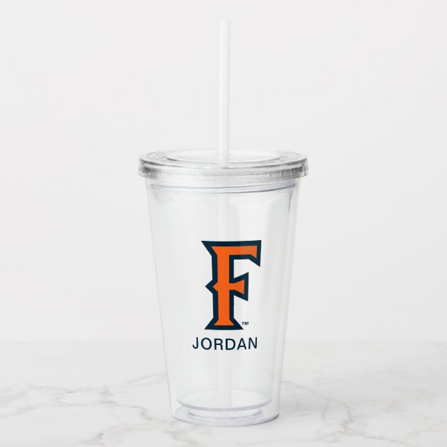 Cal State Fullerton Logo Acrylic Tumbler (Front)